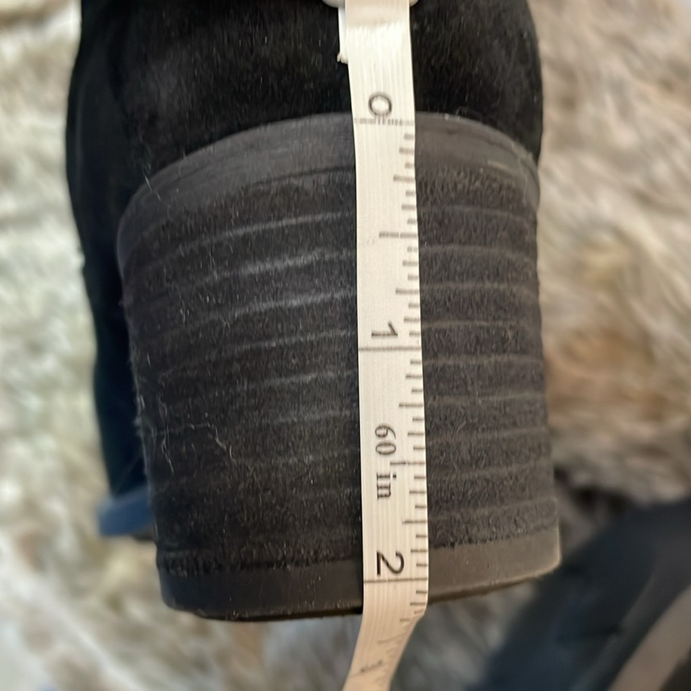 BOC- NEW Suede Knee Boots Double zipper Round toe Double Stitched-8M-#0100 - Picture 14 of 15